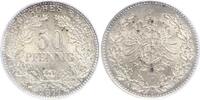 Kleinmünzen  50 Pfennig 1877  D Fast Stempelglanz