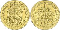 Braunschweig-Calenberg-Hannover Georg II. 1727-1760. Goldgulden zu 2 Talern Gold 1754 Etwas justiert, vorzüglich
