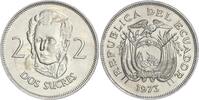 Ecuador 2 Sucres 1973 Vorzüglich - Stempelglanz 208.07 £ free shipping
