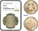 Cuba 1 Peso 1933 NGC MS62 233.21 £  +  17.34 £ shipping