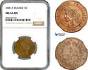 France 5 Centimes 1881 NGC MS64BN, Top Pop! 172.52 £  +  17.34 £ shipping