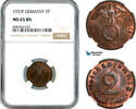 Germany, Third Reich 2 Reichspfennig 1937 NGC MS65BN, Top Pop! 137.85 £  +  17.34 £ shipping