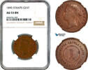 Straits Settlements 1 Cent 1890 NGC AU55BN 189.86 £  +  17.34 £ shipping