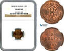 Russia 1/2 Kopek 1899 NGC MS63RB 94.50 £  +  17.34 £ shipping