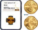 Germany, Third Reich 10 Reichspfennig 1938 NGC MS64 134.57 &pound;  +  29.62 &pound; shipping