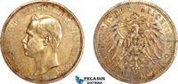 Germany, Hesse-Darmstadt 5 Mark 1898 AU-UNC, Rare! 2,707.43 &pound; free shipping