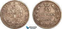 Russia 25 Kopeks 1857 VF, Rare! 930.12 &pound; free shipping