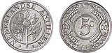 5 Cent rond oranjetak aluminium Nederlandse Antillen jaar 2007 BU / BU