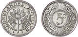 5 Cent rond oranjetak aluminium Nederlandse Antillen jaar 2007 BU / BU