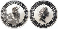 Australia Australië Kookaburra 1997 1 ounce silver -