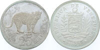 25 Bolivares Venezuela 25 Bolivares 1975 Jaguar silver -