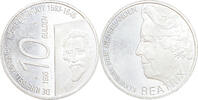  Nederland   zilver Beatrix 1995-1998 10 gulden 1995-1998 