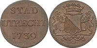 Duit Utrecht-stad Duit 1739 -