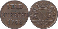 Duit Utrecht Stad Duit 1768 -