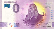 0 Euro 0 Euro biljet Nederland 2024 - Prinses Amalia 21 jaar -