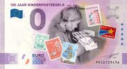 0 Euro 0 Euro biljet Nederland 2024 - 100 jaar Kinderpostzegels KLEUR -