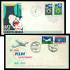 Eerste Dag Envelop 1957-1959 Nrs. E.31-40 Mini collectie van 10 verschillende luxe blanco covers -