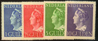 Wilhelmina Konijnenburg 1946 Nrs. 346-349 Postfris luxe -