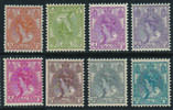 Wilhelmina bontkraag 1899-1921 Nrs. 56-63 Postfris luxe -