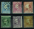 Koning Willem III 1867-1868 Nrs. 7-12 Netjes gestempeld -