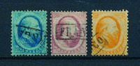 Koning Willem III 1864 Nrs. 4-6 Netjes gestempeld -