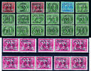 Guilloche 1940 Complete serie + de automaatstroken Nrs. 356-373 + 356a/d Postfris luxe -