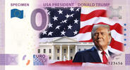 0 Euro 0 Euro biljet Specimen 2021 - USA President Donald Trump - KLEUR -