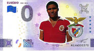 0 Euro 0 Euro biljet Portugal 2023 - Eusébio KLEUR -