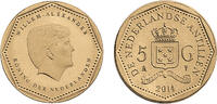 5 Gulden 5 Gulden Willem-Alexander abs Nederlandse Antillen jaar 2015 -