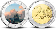 2 Euro 2 Euro munt Amsterdam 750-8 Gezicht op het IJ -