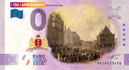 0 Euro 0 Euro biljet Nederland 2024 - Amsterdam II Waegh op de Dam KLEUR -
