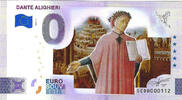 0 Euro 0 Euro biljet Italië 2025 - Dante Alighieri KLEUR -