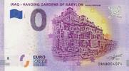 0 Euro 0 Euro biljet Iraq 2019 - Hanging Gardens of Babylon -