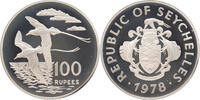 100 Rupees Seychelles 100 Rupees White-tailed Tropic Bird 1978 silver -
