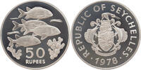 50 Rupees Seychelles 50 Rupees Squirrel fish 1978 silver -