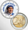2 Euro 2 Euro munt kleur Mother Theresa -