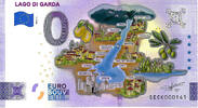 0 Euro 0 Euro biljet Italië 2022 - Lago di Garda KLEUR -
