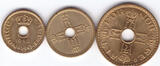 Norway 50,25,10 Øre satz 1942 unc