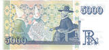 Iceland 5000 Kronur 2001 unc