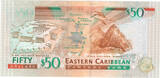 Eastern caribbean $50 nd. unc
