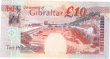 Gibraltar £10 2002 unc