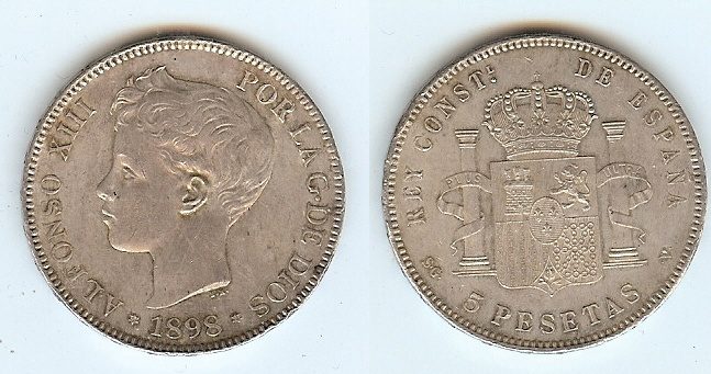 Испания 5 песет (pesetas) 1871. Испания 1898 год. Поколение 1898 года испания. Испания 1898 год. Modern spain 1815-1898.