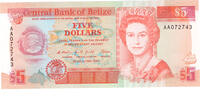 Belize $5 1990 bfr 52.02 £  +  26.01 £ shipping