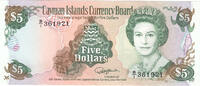 Cayman Islands $5 1991 bfr 65.02 £  +  26.01 £ shipping