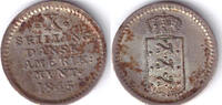Danish West Indies 10 Skilling 1845 unz patina 216.74 £  +  86.70 £ shipping