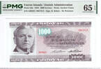 Faroe Island 1000 kroner 1994 pmg 65