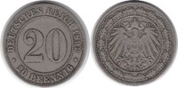 Kaiserreich 20 Pfennig 20 Pfennig 1892 J -