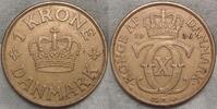 Dänemark 1 Krone Christian X. 1912-1947.#25 -