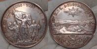 Schweiz-Bern Schöne Patina.Minimal berieben.Von Durussel. Silbermedaille 1885 Fast Stempelglanz.