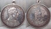 Schleswig-Nord-Ostsee-Kanal Silberne Medaille Winzige Kratzer. -